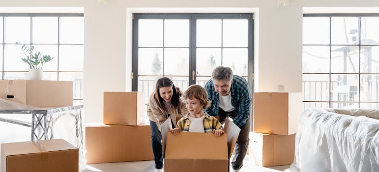A family relocating