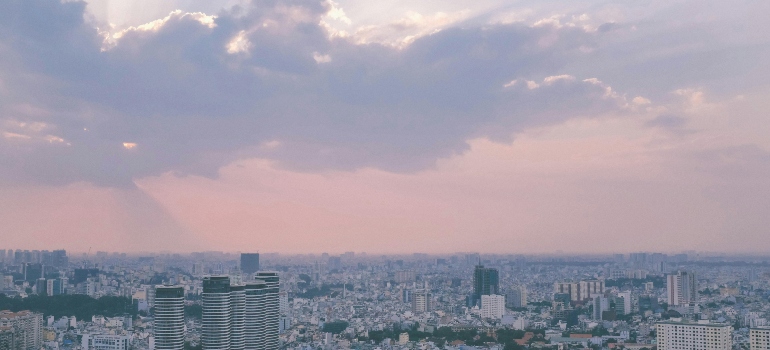 the city landscape